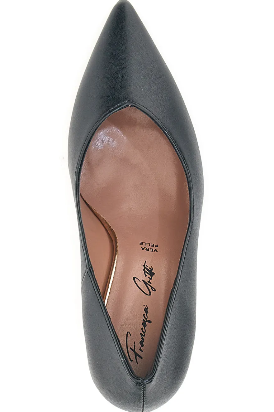 Décolleté nere con tacco a rocchetto Francesca gritti 3354