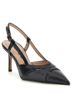 Décolleté nere in vera pelle con cinturino Francesca Gritti P7060