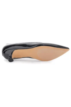 Décolleté nere in vernice con tacco basso Mon dieu 9904H18