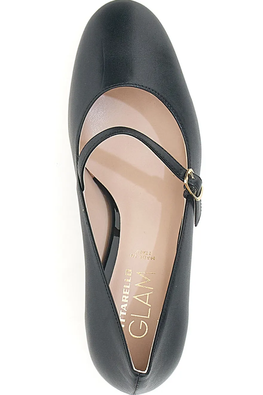 Décolleté Nere Mary Jane con Tacco Basso PITTARELLO GLAM 3605