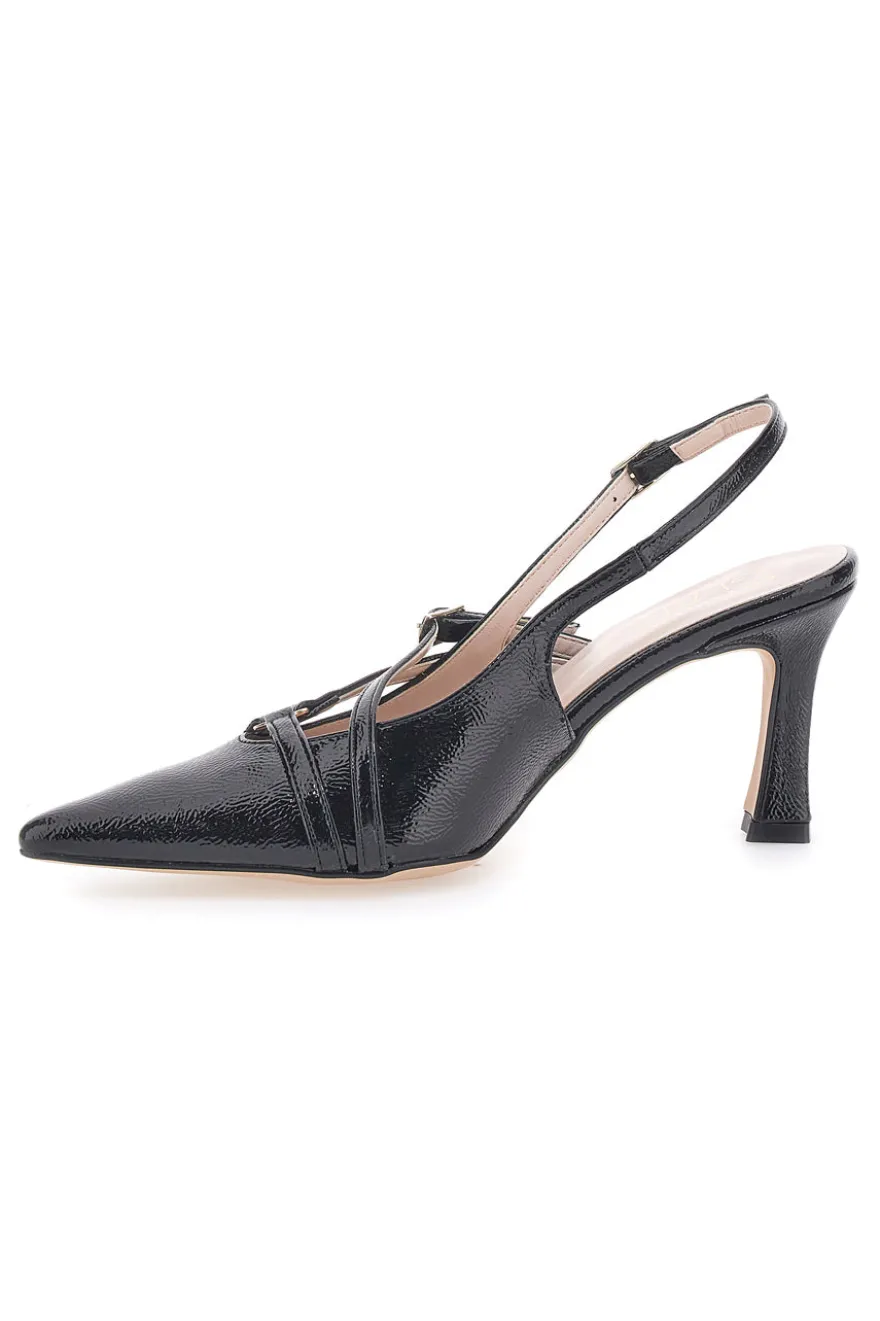 Décolleté Nere Slingback a Punta PITTARELLO GLAM 3831