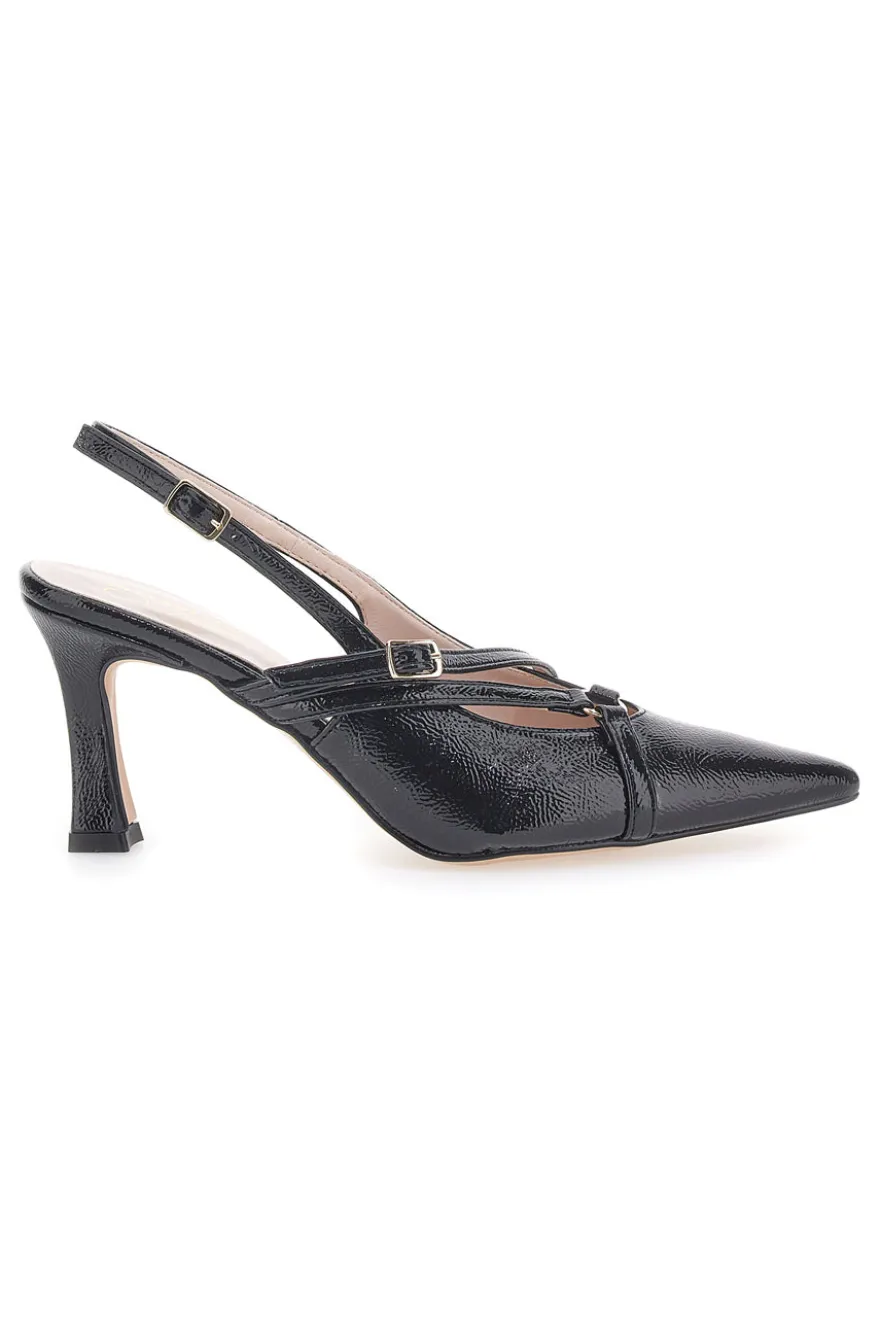 Décolleté Nere Slingback a Punta PITTARELLO GLAM 3831