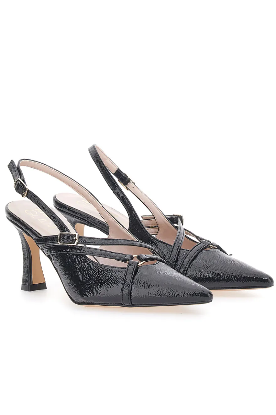 Décolleté Nere Slingback a Punta PITTARELLO GLAM 3831