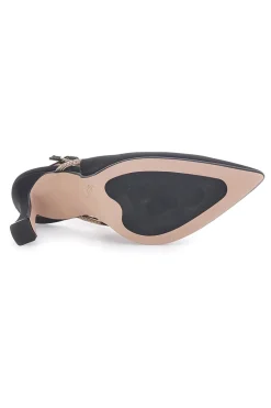 Décolleté Nere Slingback con Strass PITTARELLO 100