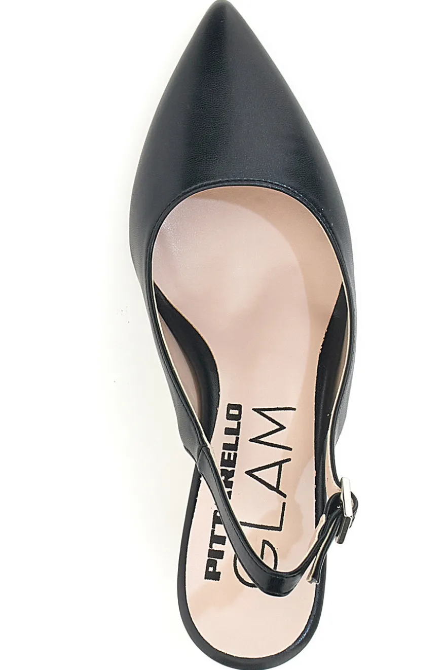Décolleté Nere Slingback con Tacco Medio PITTARELLO GLAM 2371