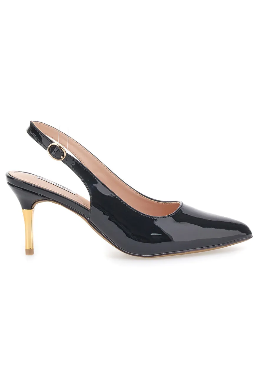 Décolleté Nere Slingback Effetto Vernice MARIELLA BURANI 51260