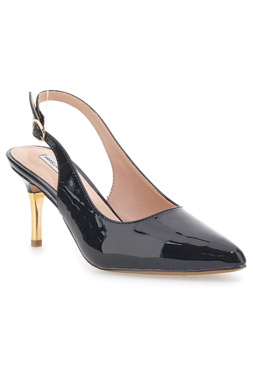 Décolleté Nere Slingback Effetto Vernice MARIELLA BURANI 51260