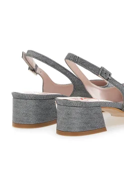 Décolleté Nere Slingback Effetto Brillantini PITTARELLO GLAM 3123