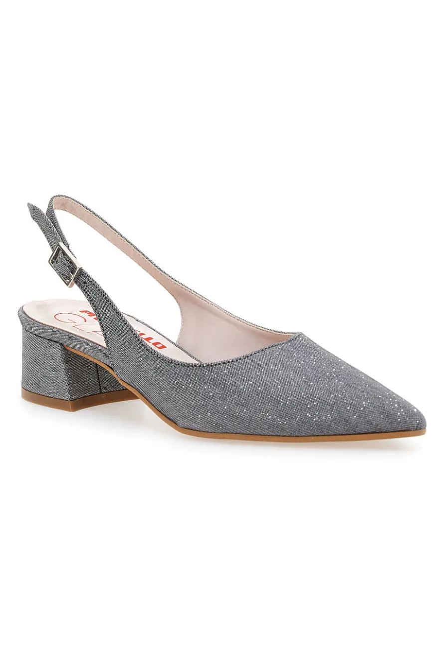Décolleté Nere Slingback Effetto Brillantini PITTARELLO GLAM 3123