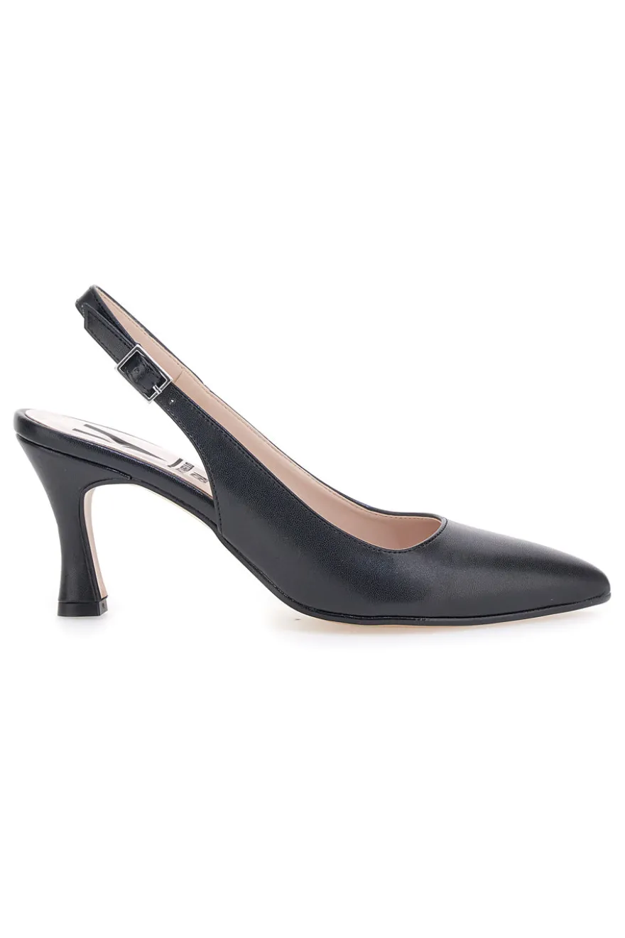 Décolleté nere slingback Made in Italy Pittarello 4371