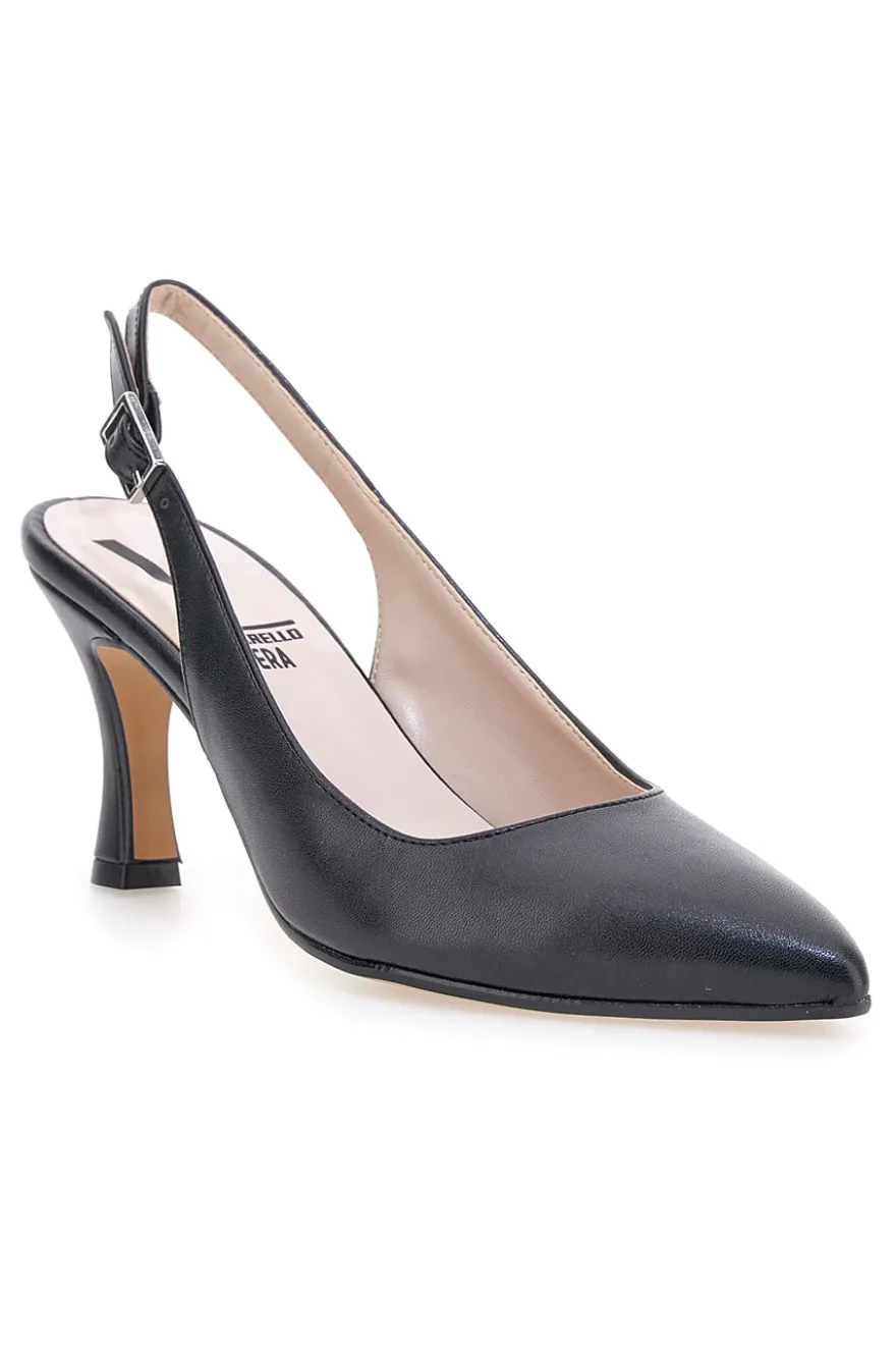 Décolleté nere slingback Made in Italy Pittarello 4371