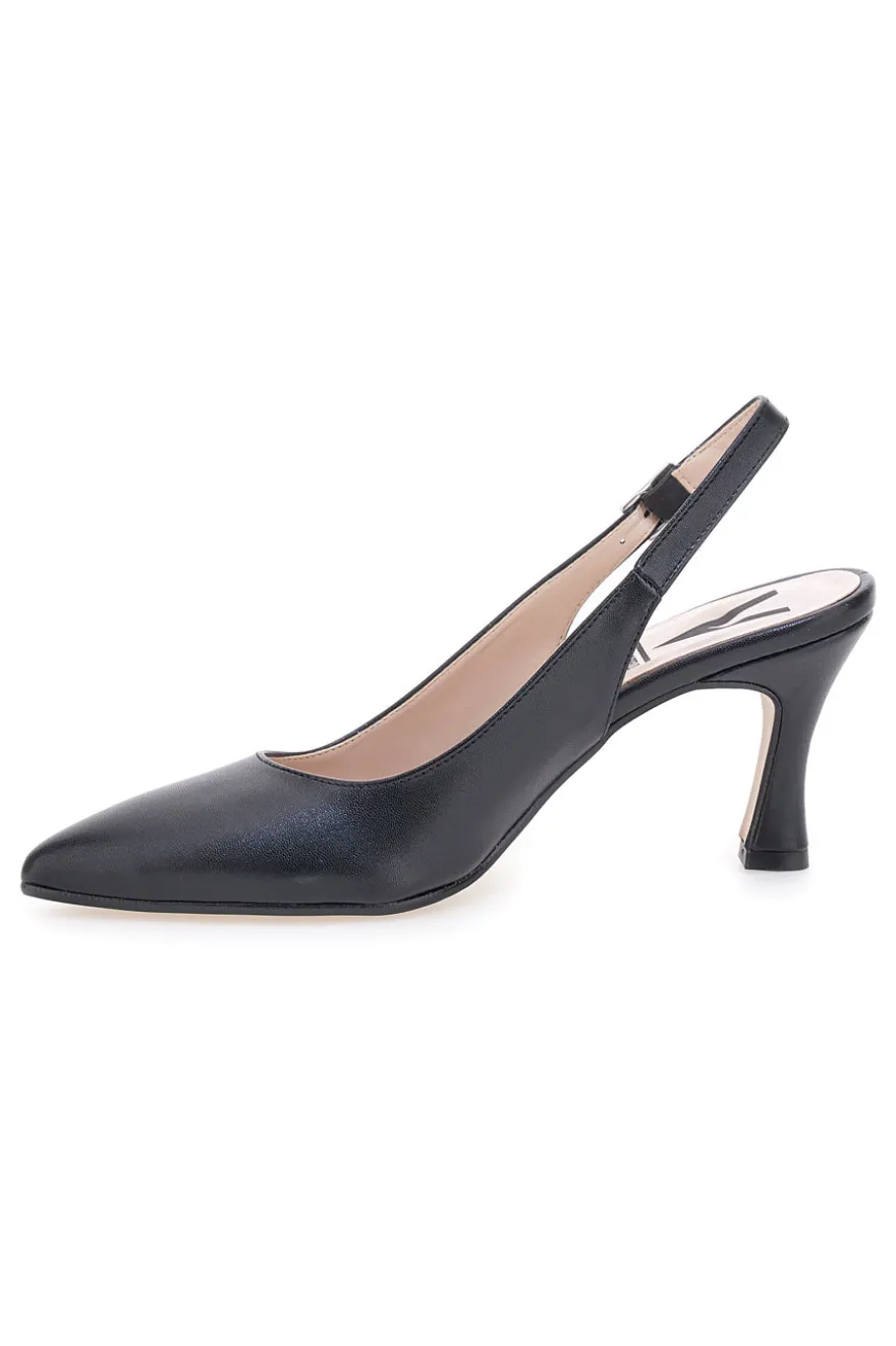Décolleté nere slingback Made in Italy Pittarello 4371