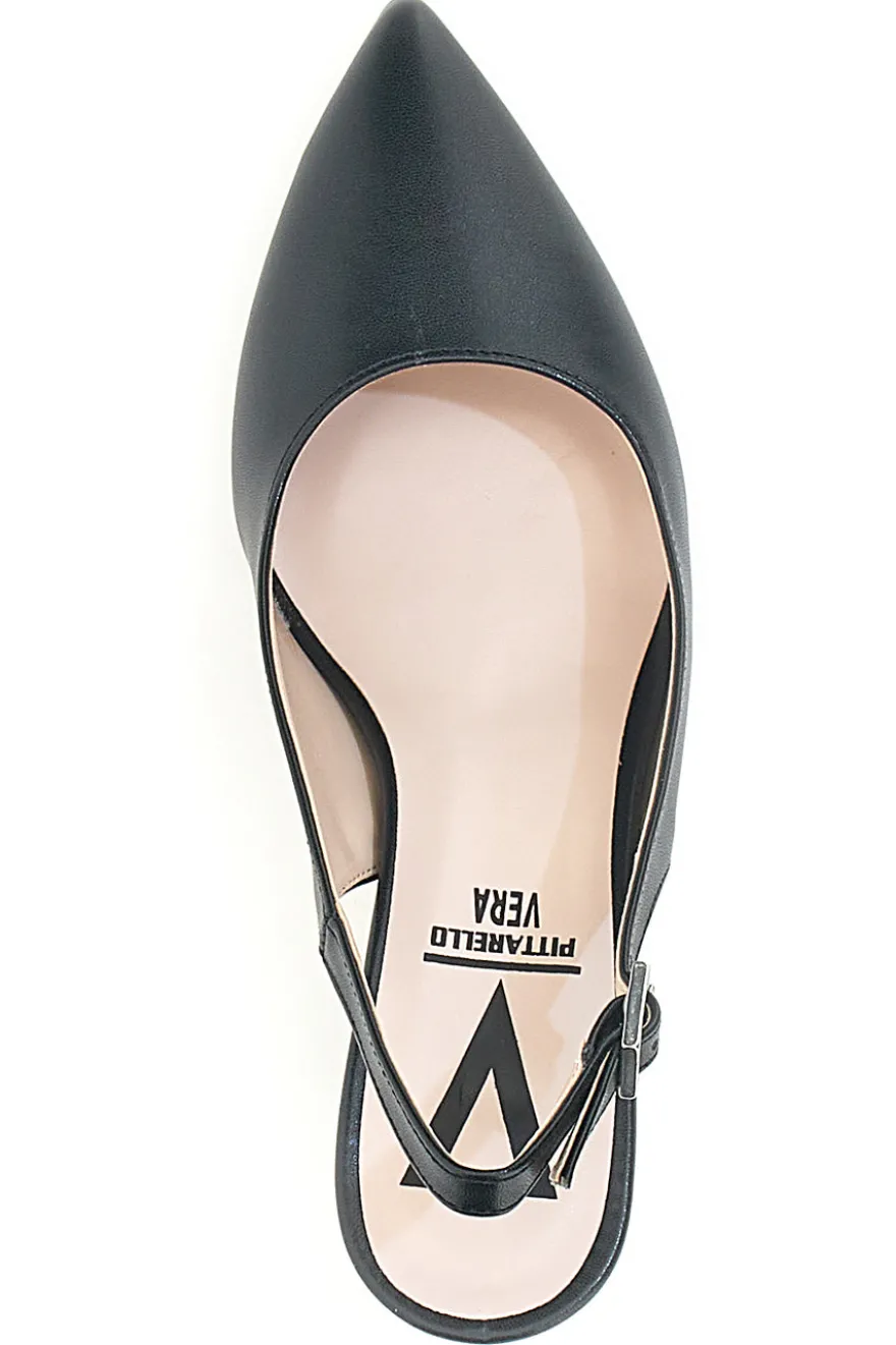Décolleté nere slingback Made in Italy Pittarello 4371
