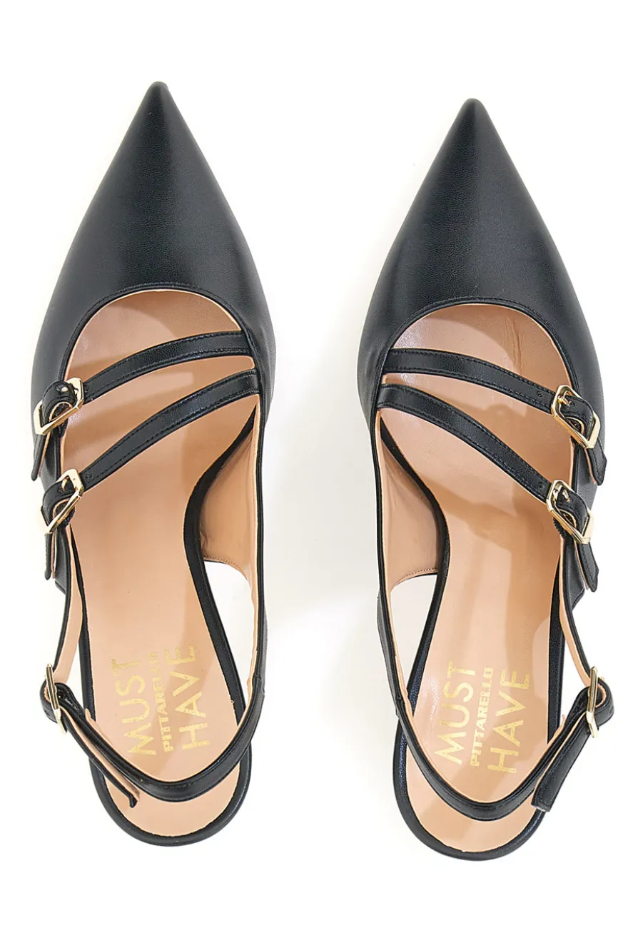 Décolleté Nere Slingback Pittarello Must Have 383801