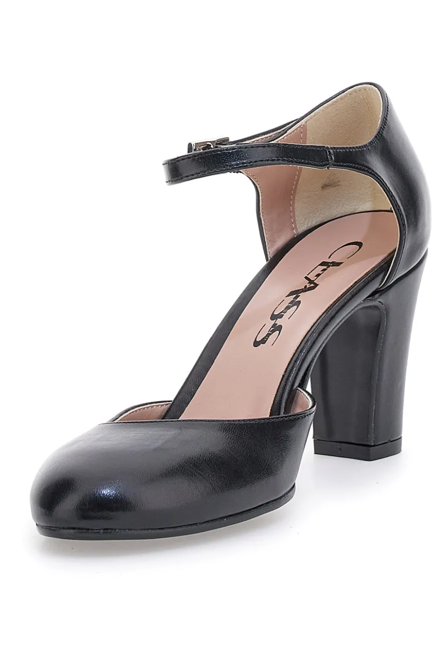 Décolleté Nere Tacco 8 cm Made In Italy Pittarello Class 561