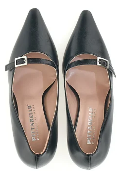 Décolleté Nero con cinturino Pittarello class 1506
