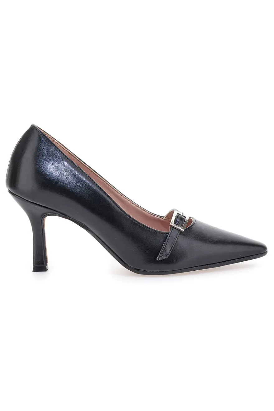 Décolleté Nero con cinturino Pittarello class 1506