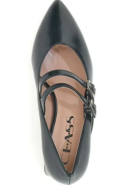 Décolleté Nero con doppio cinturino Pittarello class 775