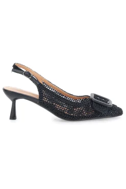 Décolleté Nero slingback tacco medio Le havre Paris 63181