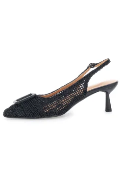 Décolleté Nero slingback tacco medio Le havre Paris 63181