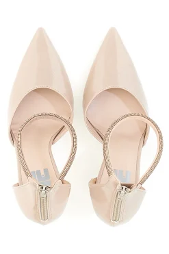 Décolleté Nude a Punta con Cinturino con Glitter PITTARELLO LOVE 709