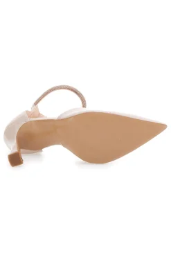 Décolleté Nude a Punta con Cinturino con Glitter PITTARELLO LOVE 709