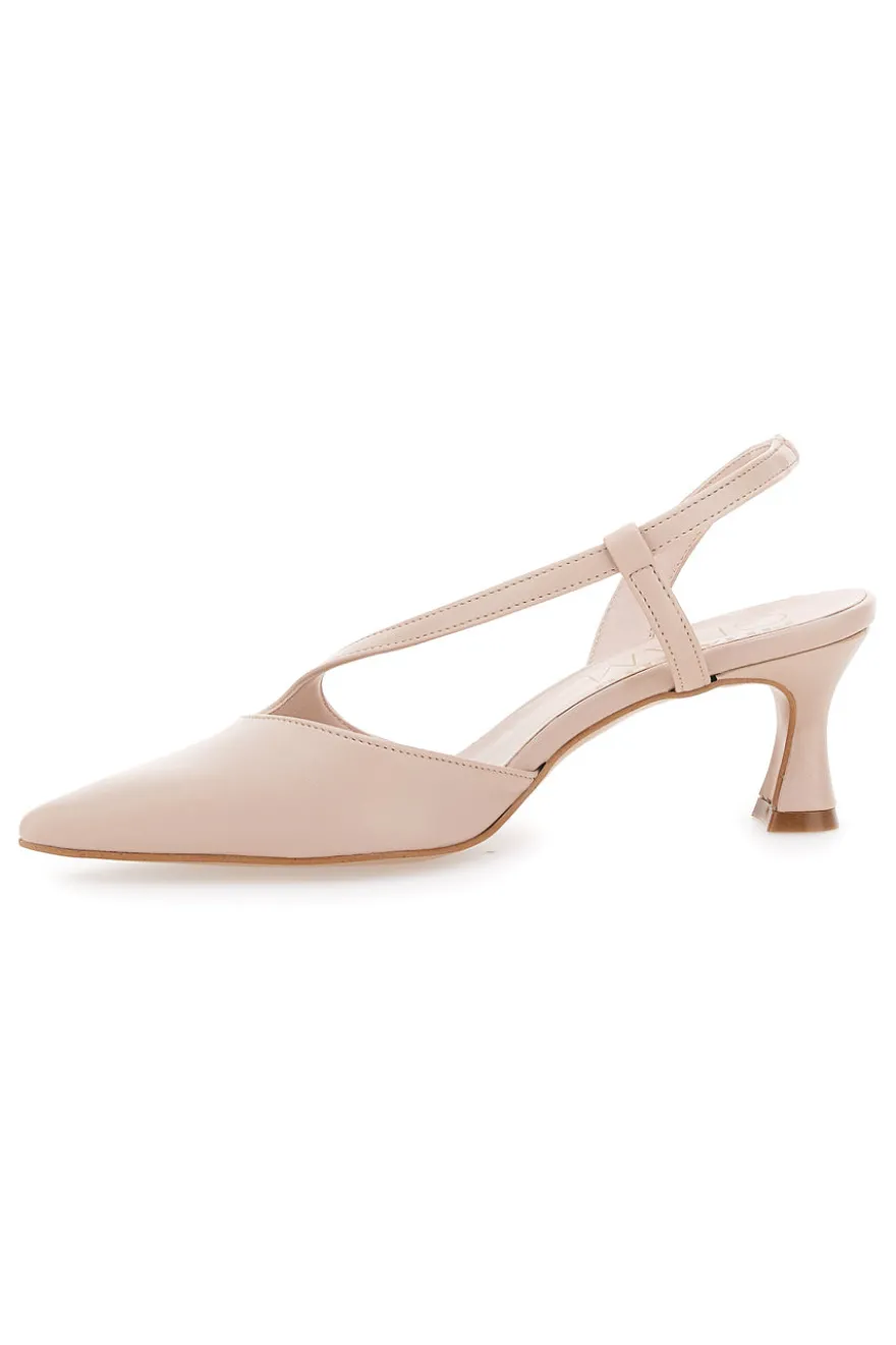 Décolleté Nude A Punta Pittarello Glam 7540