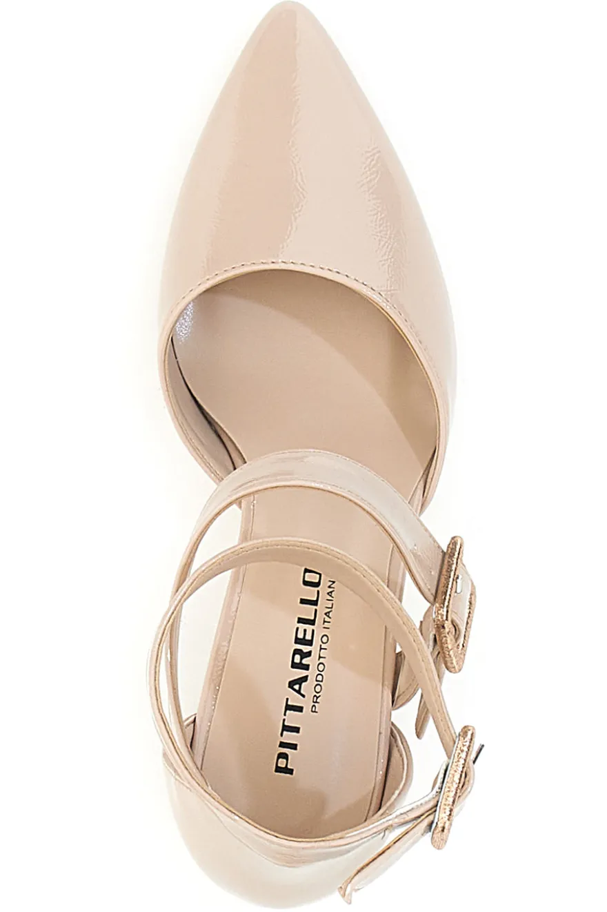 Décolleté Nude Con Cinturino e Tacco PITTARELLO 8012