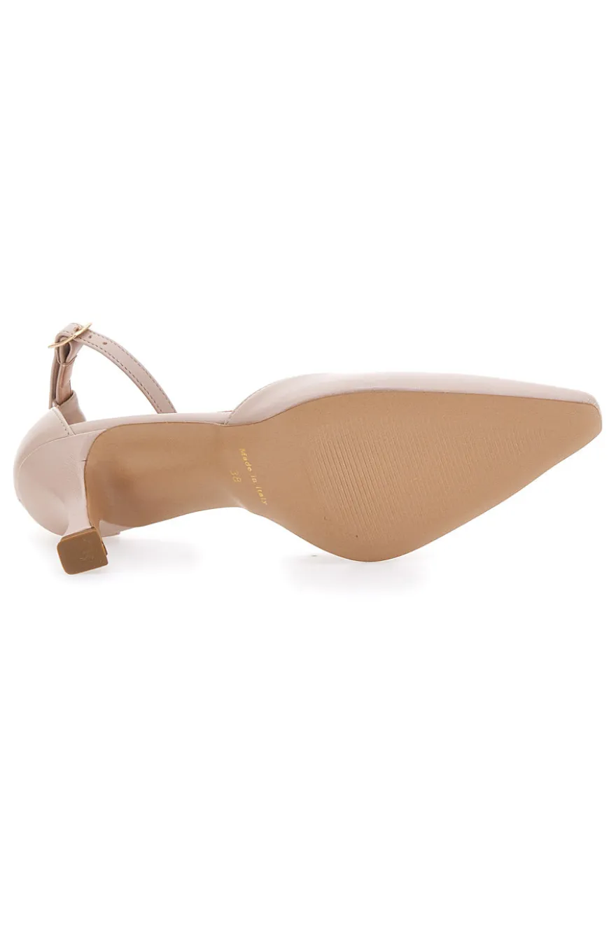 Décolleté Nude Con Cinturino Alla Caviglia Pittarello Couture 8334