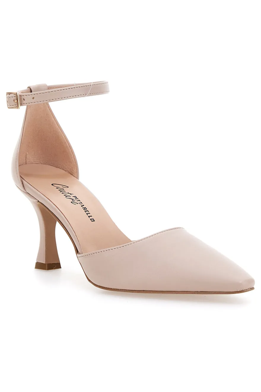 Décolleté Nude Con Cinturino Alla Caviglia Pittarello Couture 8334