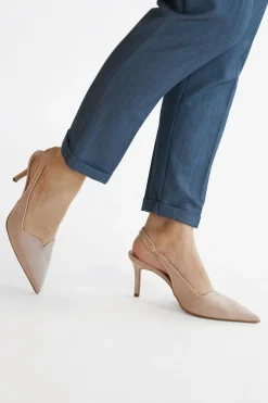 Décolleté nude con cinturino slingback Lavorazione artigianale Made in Italy Francesca gritti P0701