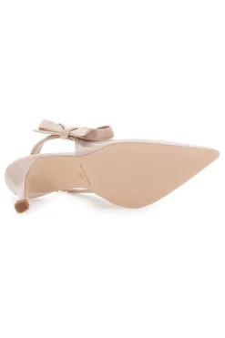 Décolleté Nude Con Fiocco e Tacco Pittarello Glam 3821 made in italy