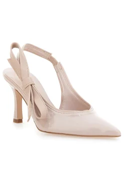 Décolleté Nude Con Fiocco e Tacco Pittarello Glam 3821 made in italy