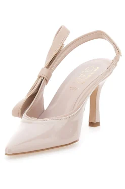 Décolleté Nude Con Fiocco e Tacco Pittarello Glam 3821 made in italy