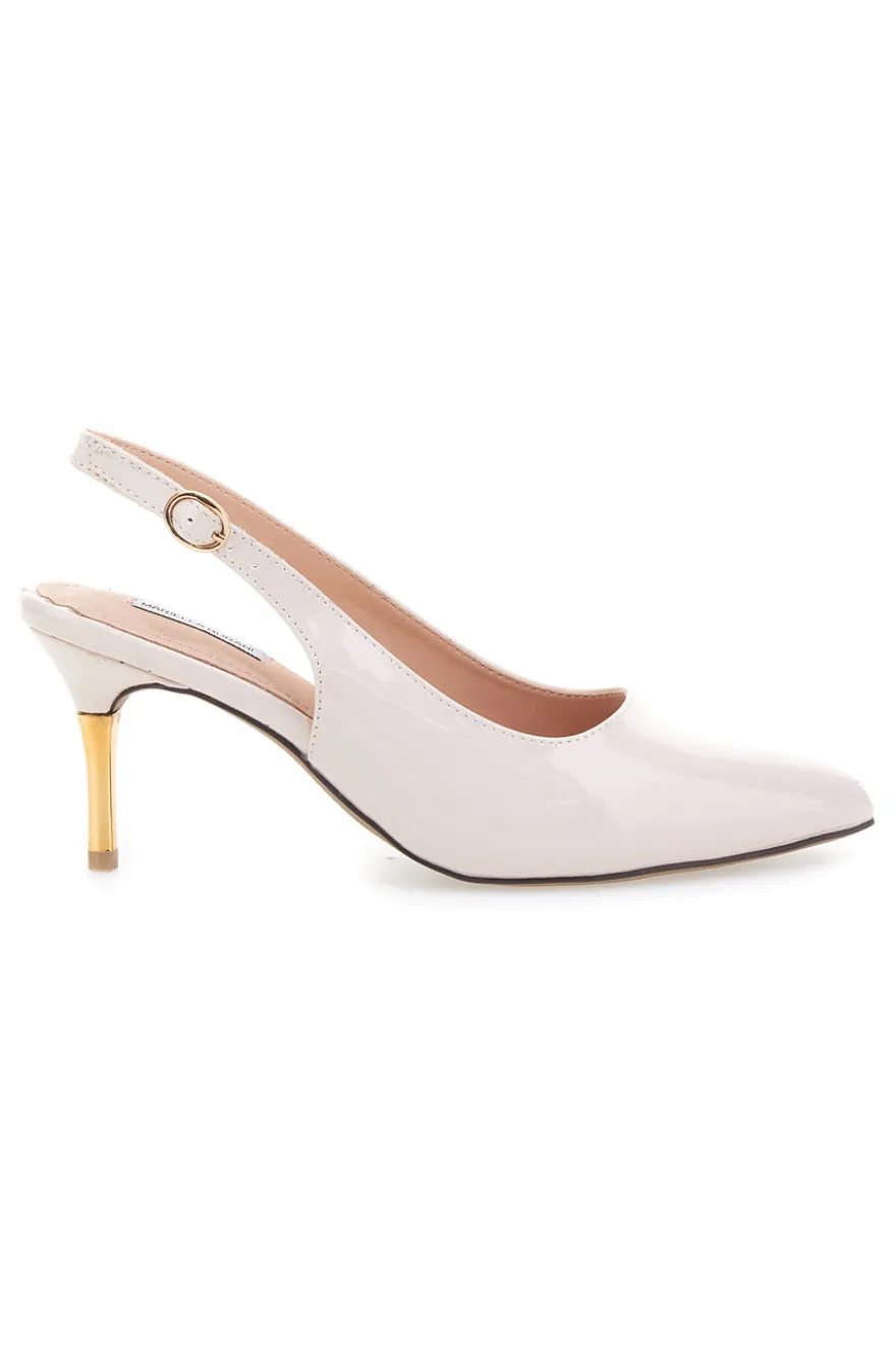 Décolleté Nude Slingback Effetto Vernice MARIELLA BURANI 51260