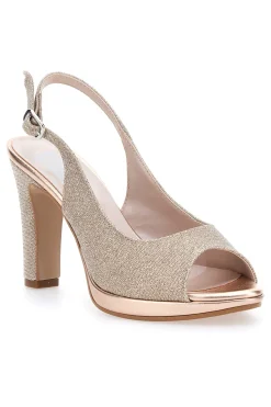 Décolleté Open-Toe Oro Pittarello Love 4477