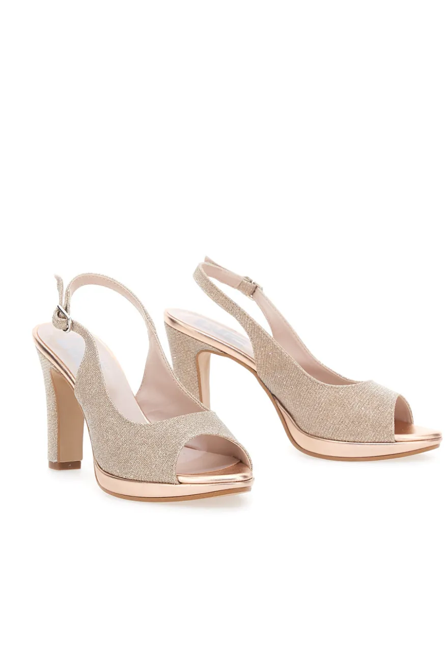 Décolleté Open-Toe Oro Pittarello Love 4477