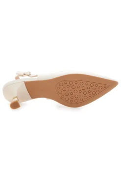 Décolleté Panna Con Cinturino e Tacco Mariella Burani 51101