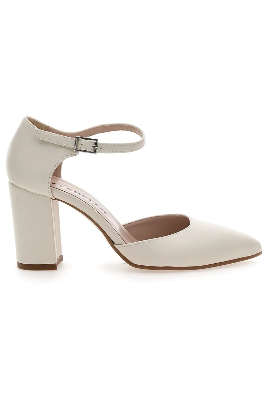 Décolleté Panna con Cinturino Pittarello 4615