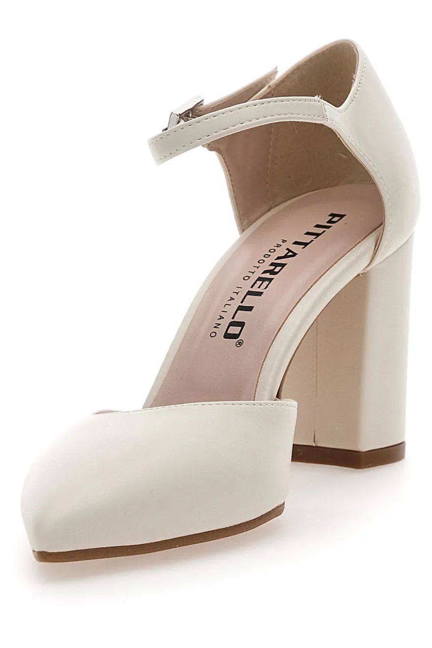 Décolleté Panna con Cinturino Pittarello 4615