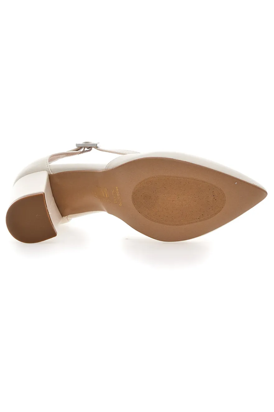 Décolleté Panna con Cinturino Pittarello 4615