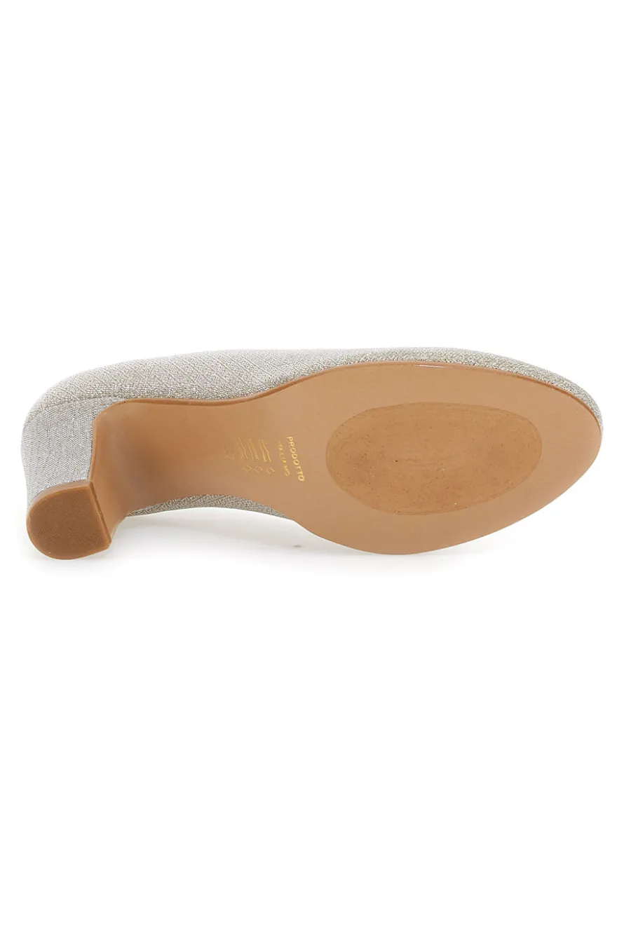 Décolleté Platino con Punta Arrotondata PITTARELLO GLAM 3557