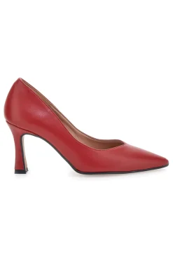 Décolleté Rosse Con Tacco 8 cm Made In Italy Pittarello 3354