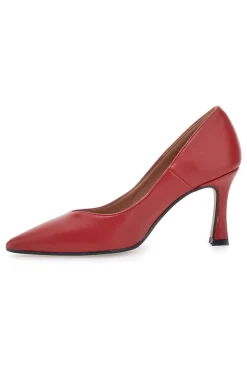 Décolleté Rosse Con Tacco 8 cm Made In Italy Pittarello 3354