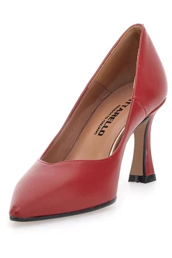 Décolleté Rosse Con Tacco 8 cm Made In Italy Pittarello 3354