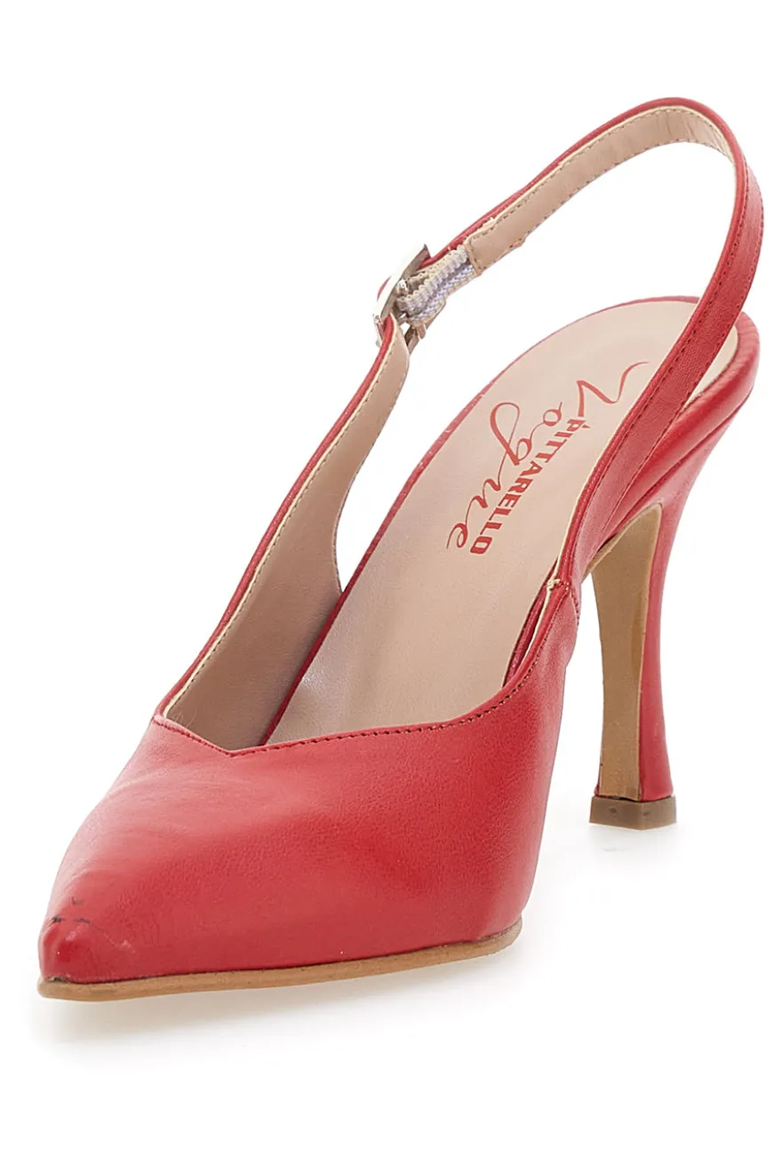 Décolleté Rosse Slingback Pittarello Vogue 487