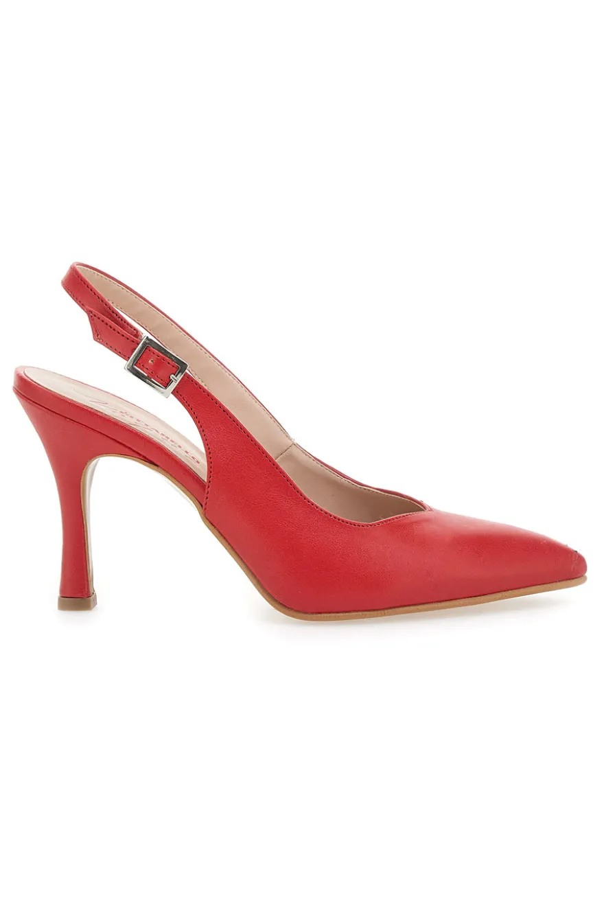 Décolleté Rosse Slingback Pittarello Vogue 487