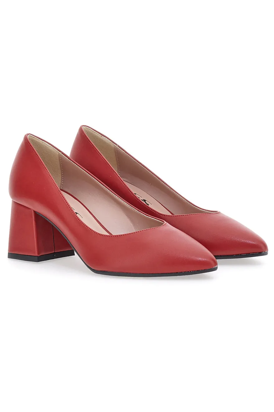 Décolleté Rosso con tacco largo Pittarello class 774