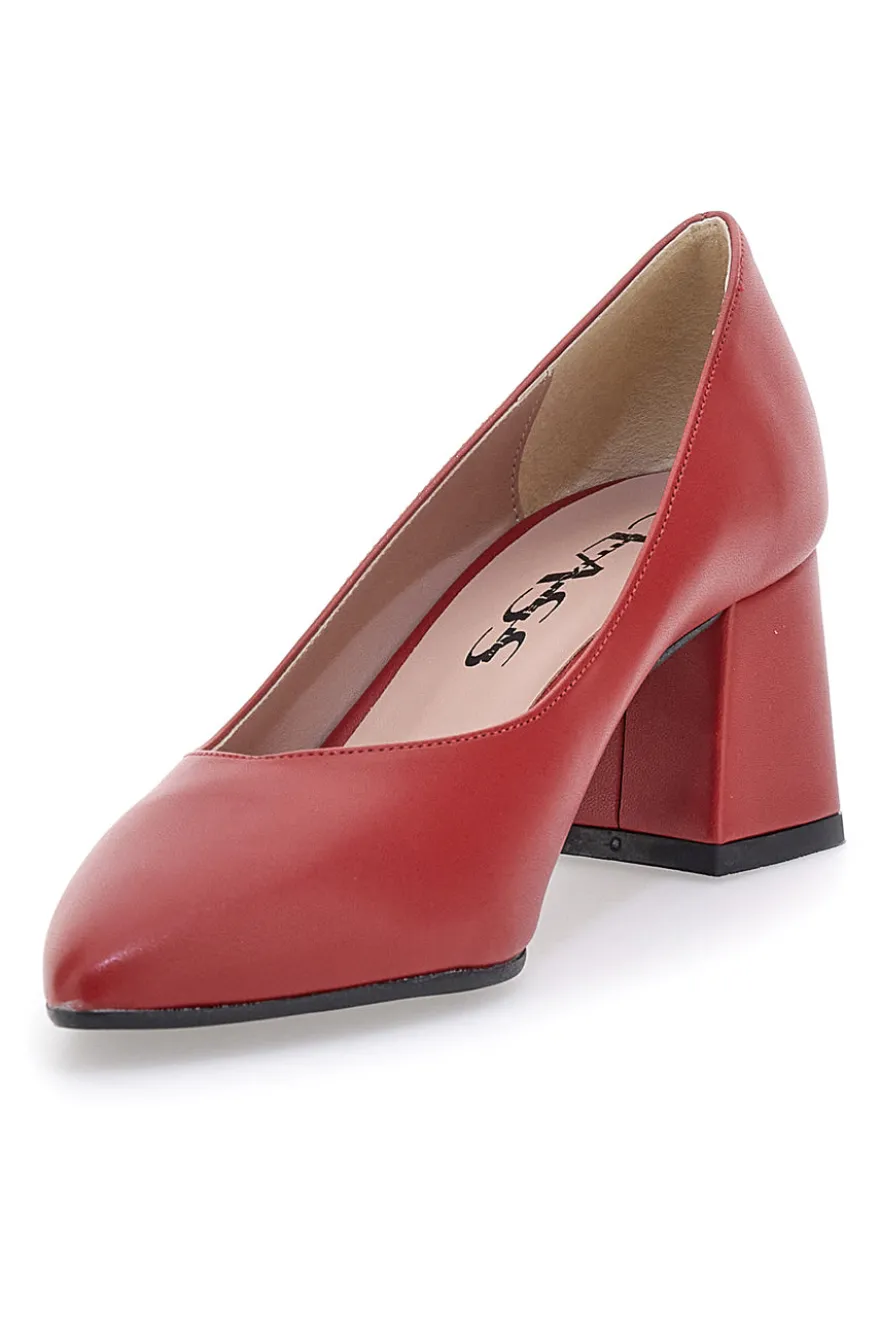 Décolleté Rosso con tacco largo Pittarello class 774