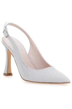 Décolleté Slingback Argento a Punta con Tacco Alto PITTARELLO LOVE 3356